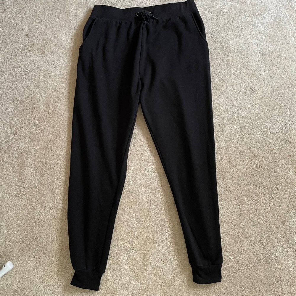 NEW LOOK MATERNITY black cotton blend with pockets joggers size 8 - Picture 5 of 5
